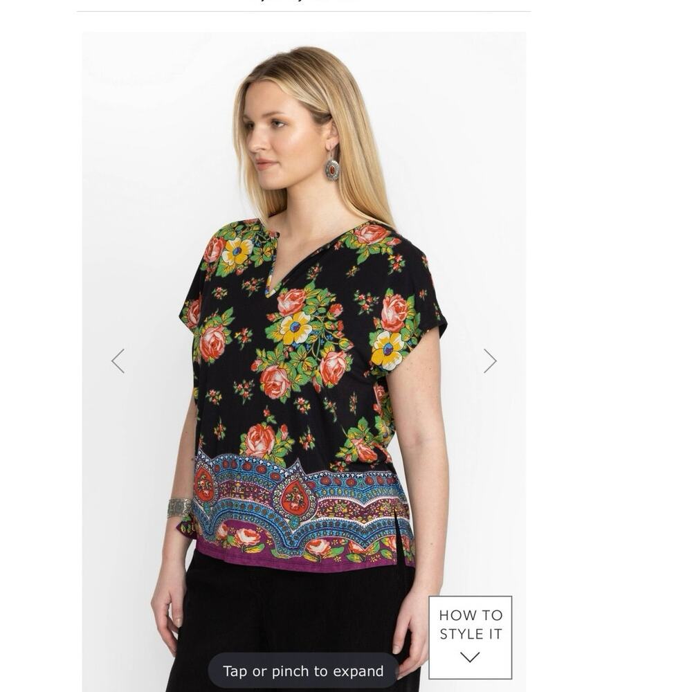 NEW Johnny Was The Janie Favorite Dolman v Neck top size 1x
